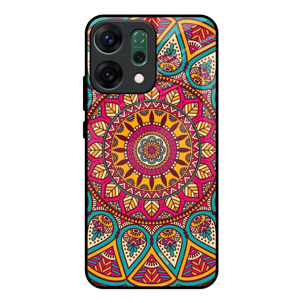 Elegant Mandala Oppo Reno14 pro 5G Glass Back Cover Online