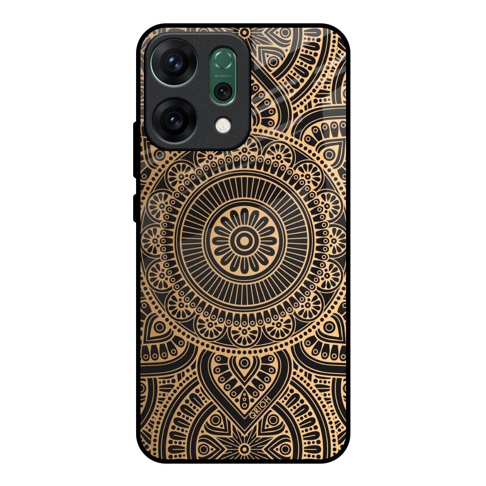 Luxury Mandala Oppo Reno14 pro 5G Glass Back Cover Online
