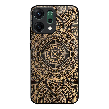 Luxury Mandala Oppo Reno14 pro 5G Glass Back Cover Online