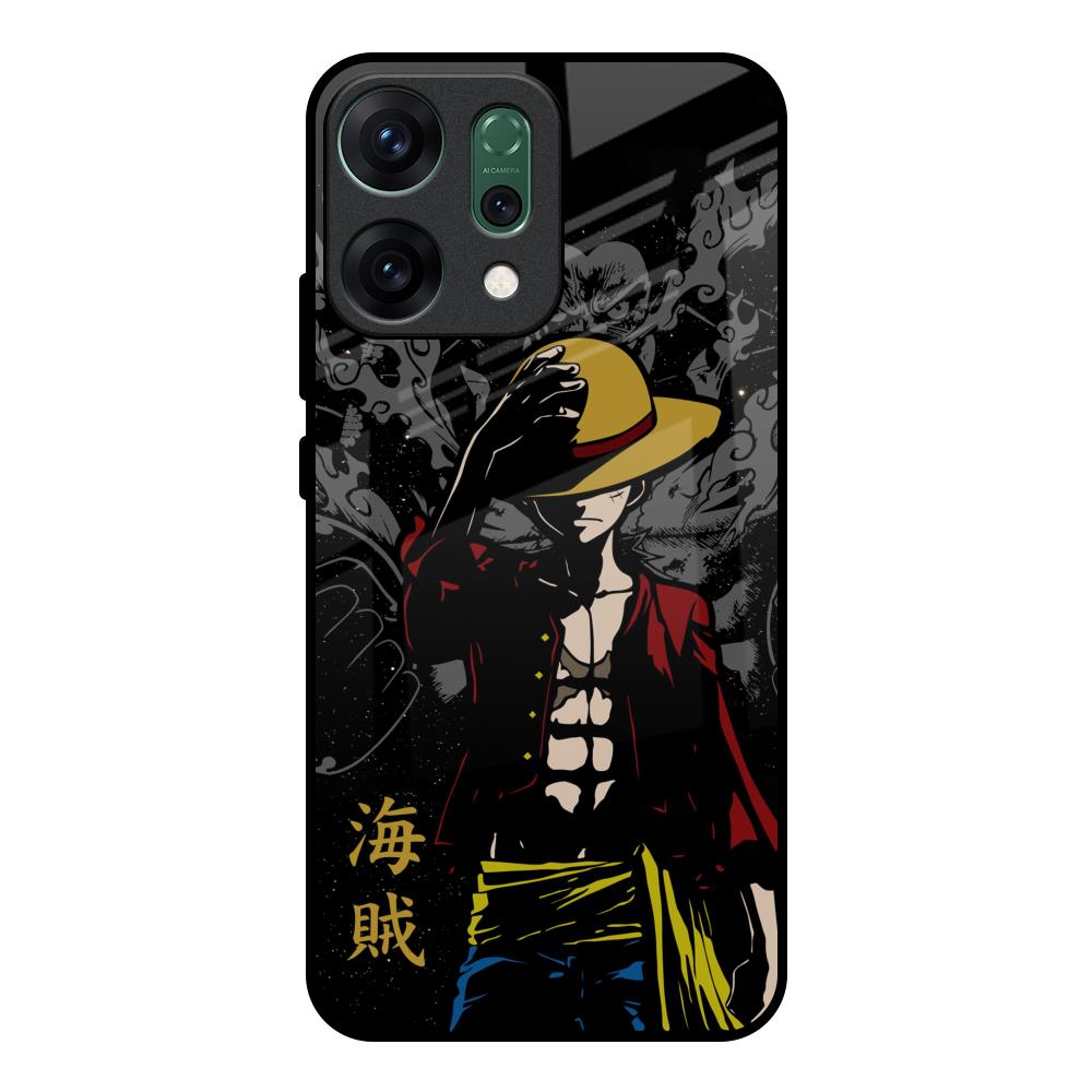 Dark Luffy Oppo Reno14 pro 5G Glass Back Cover Online