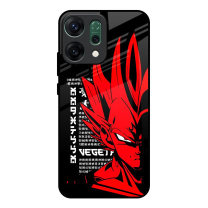 Red Vegeta Oppo Reno14 pro 5G Glass Back Cover Online