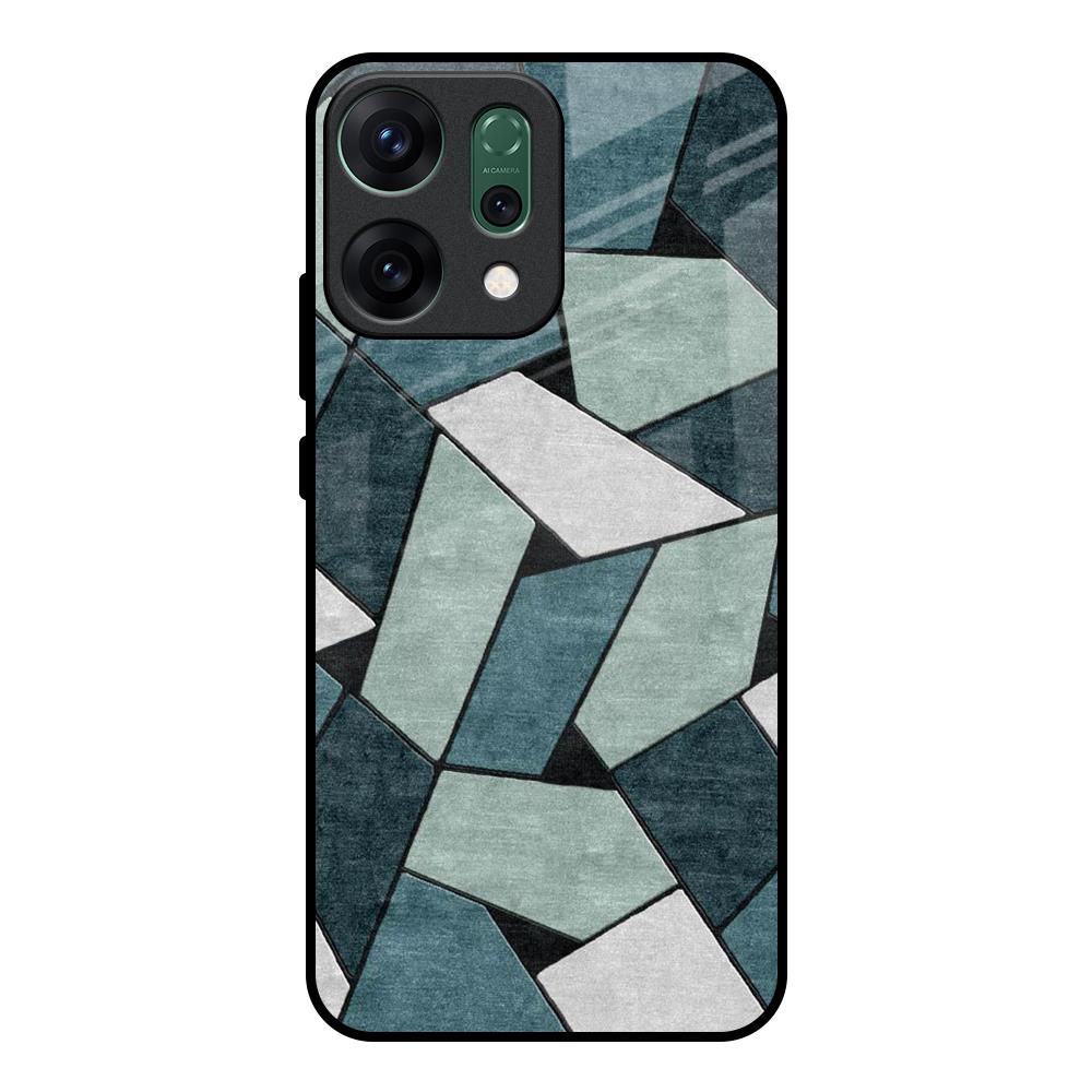 Abstact Tiles Oppo Reno14 pro 5G Glass Back Cover Online