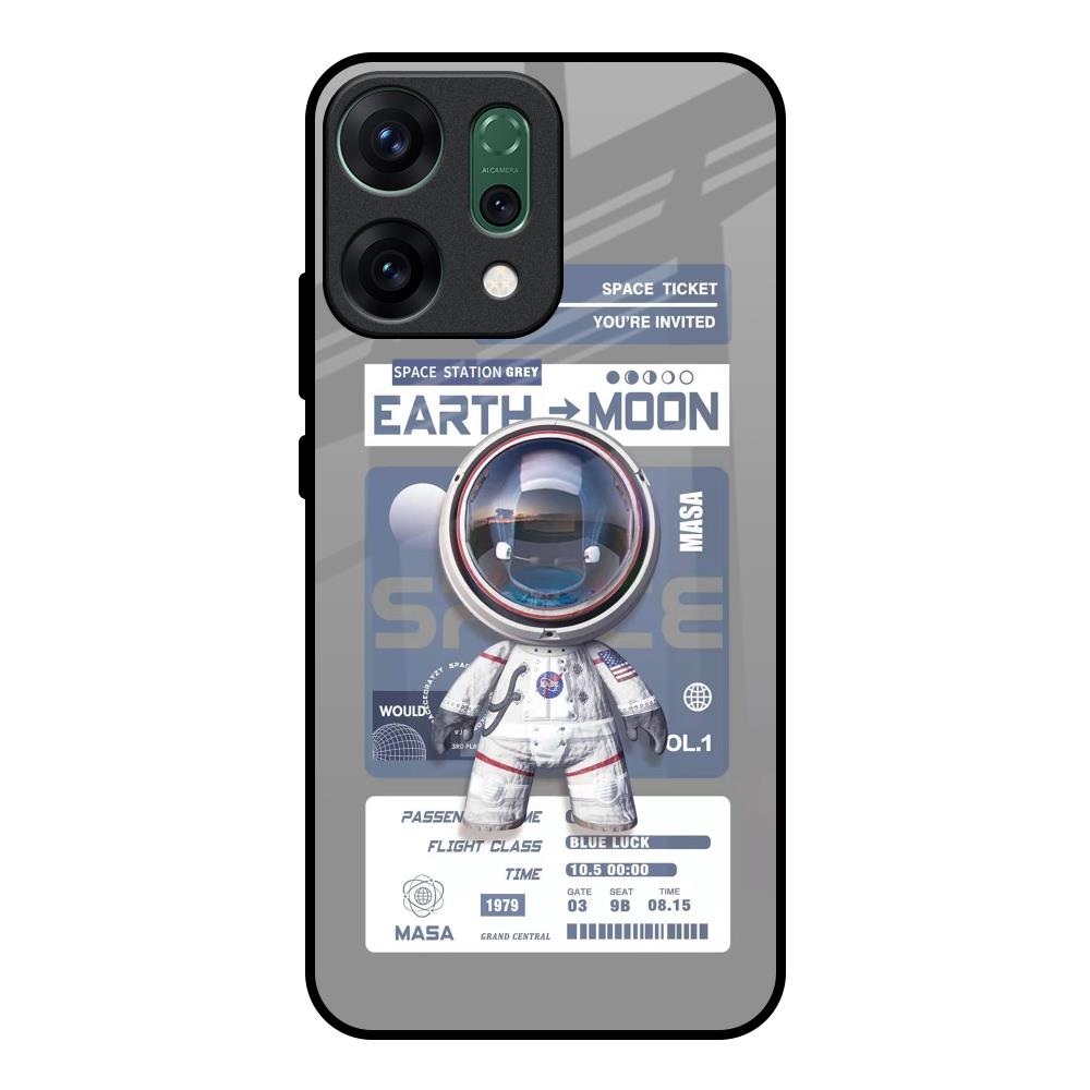 Space Flight Pass Oppo Reno14 pro 5G Glass Back Cover Online