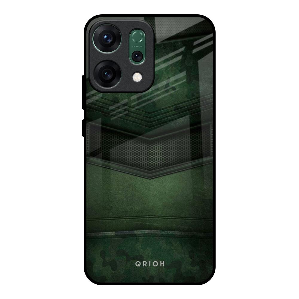Green Leather Oppo Reno14 pro 5G Glass Back Cover Online