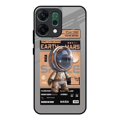 Space Ticket Oppo Reno14 pro 5G Glass Back Cover Online