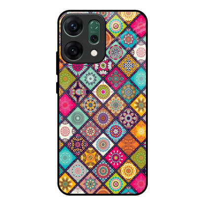 Multicolor Mandala Oppo Reno14 pro 5G Glass Back Cover Online
