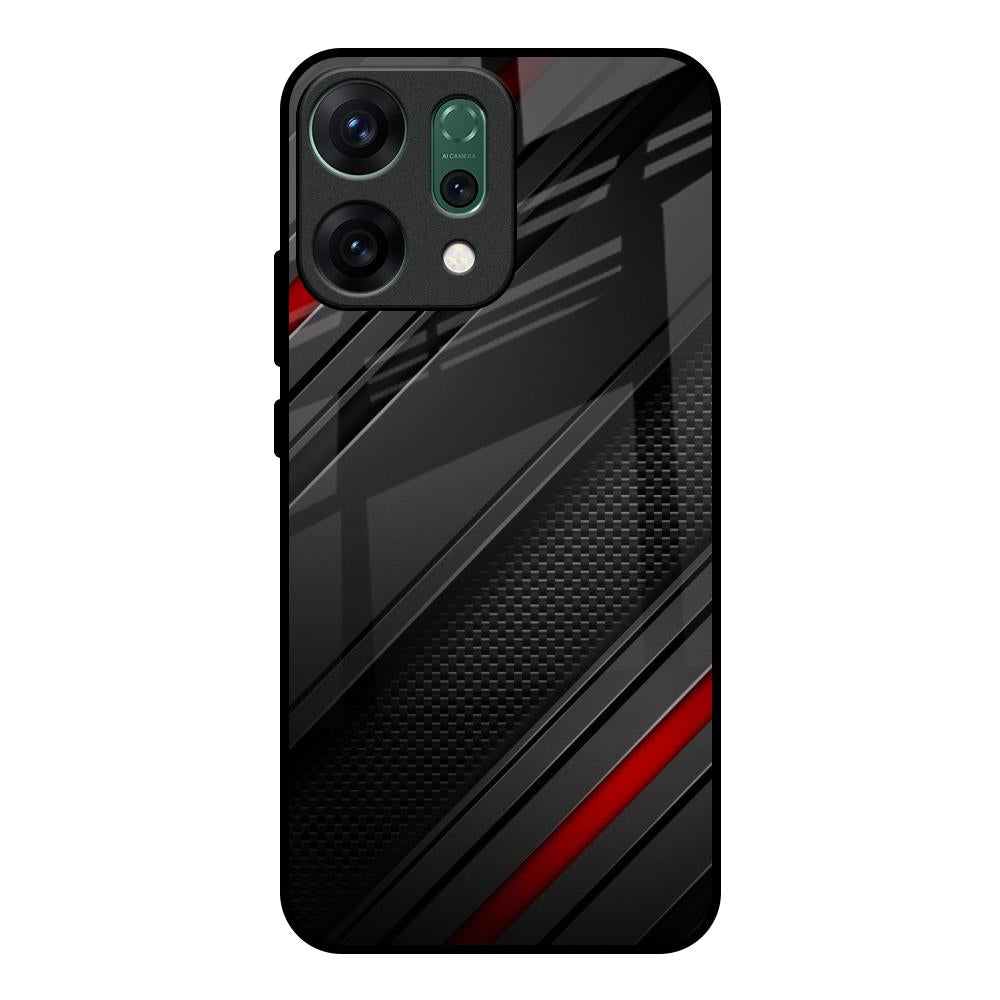 Modern Abstract Oppo Reno14 pro 5G Glass Back Cover Online