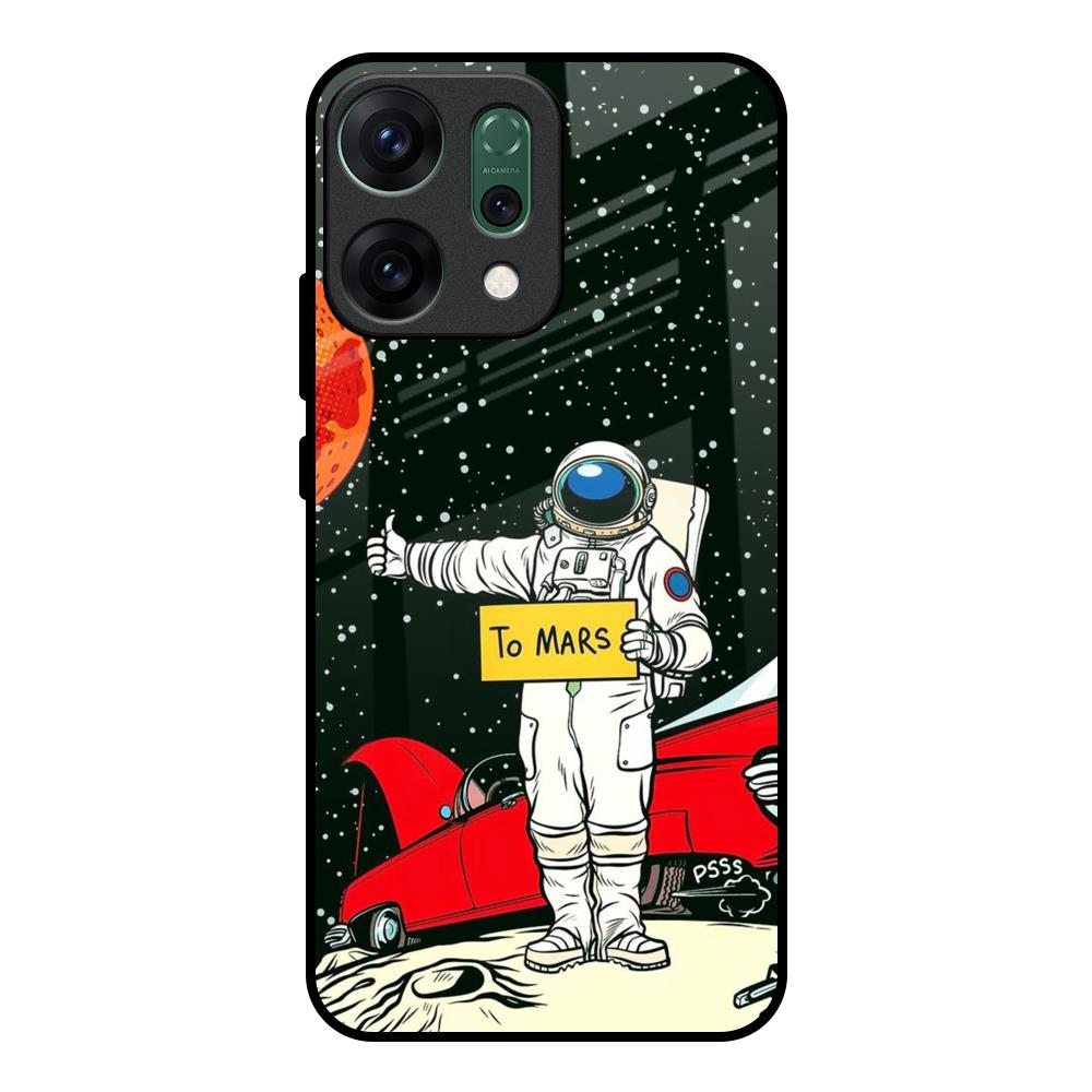 Astronaut on Mars Oppo Reno14 pro 5G Glass Back Cover Online