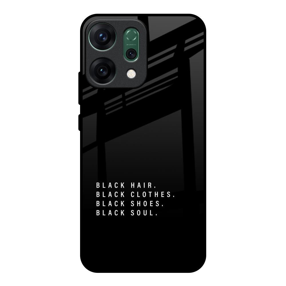 Black Soul Oppo Reno14 pro 5G Glass Back Cover Online