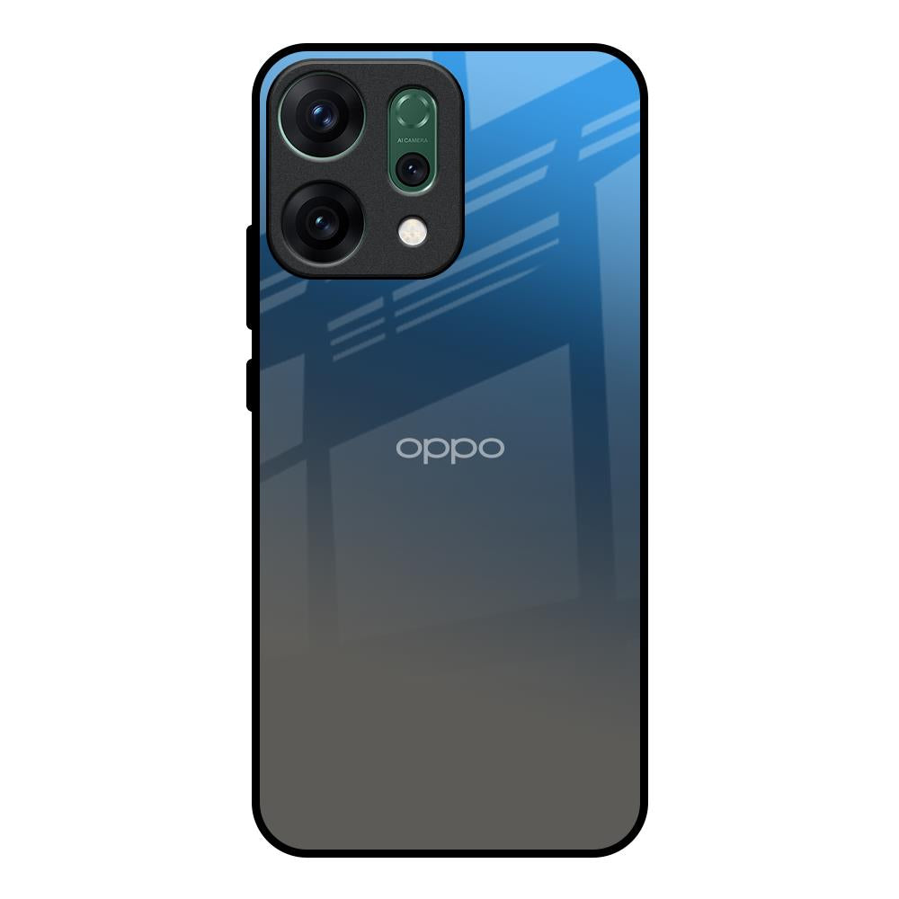 Blue Grey Ombre Oppo Reno14 pro 5G Glass Back Cover Online