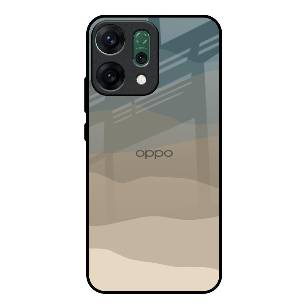 Abstract Mountain Pattern Oppo Reno14 pro 5G Glass Back Cover Online