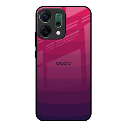 Wavy Pink Pattern Oppo Reno14 pro 5G Glass Back Cover Online