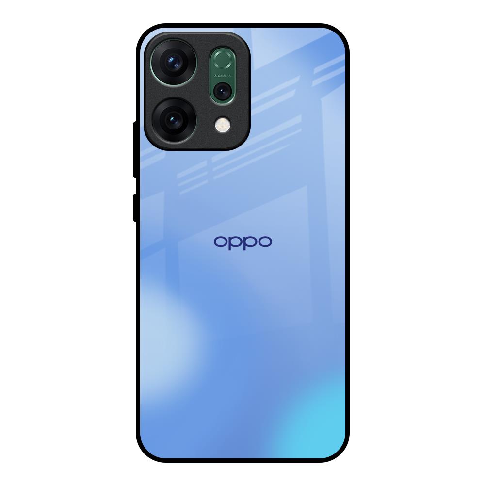 Vibrant Blue Texture Oppo Reno14 pro 5G Glass Back Cover Online