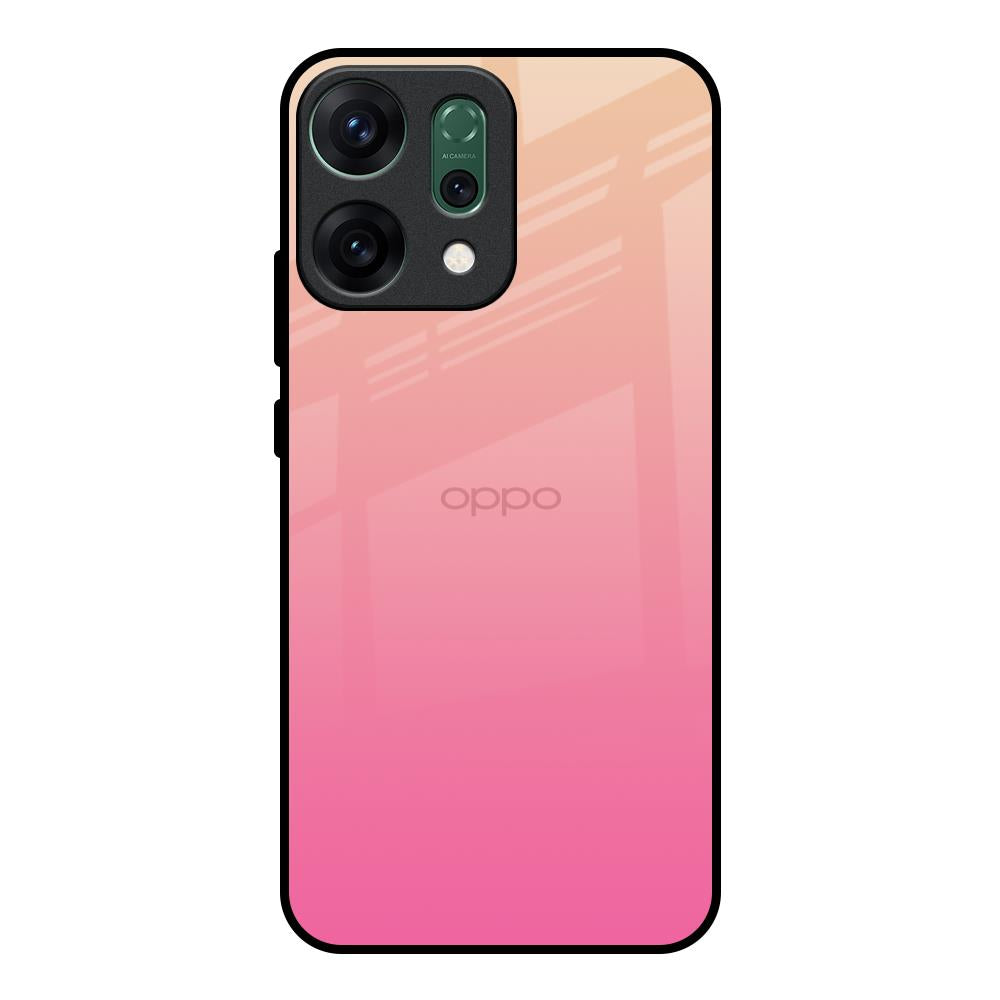 Pastel Pink Gradient Oppo Reno14 pro 5G Glass Back Cover Online