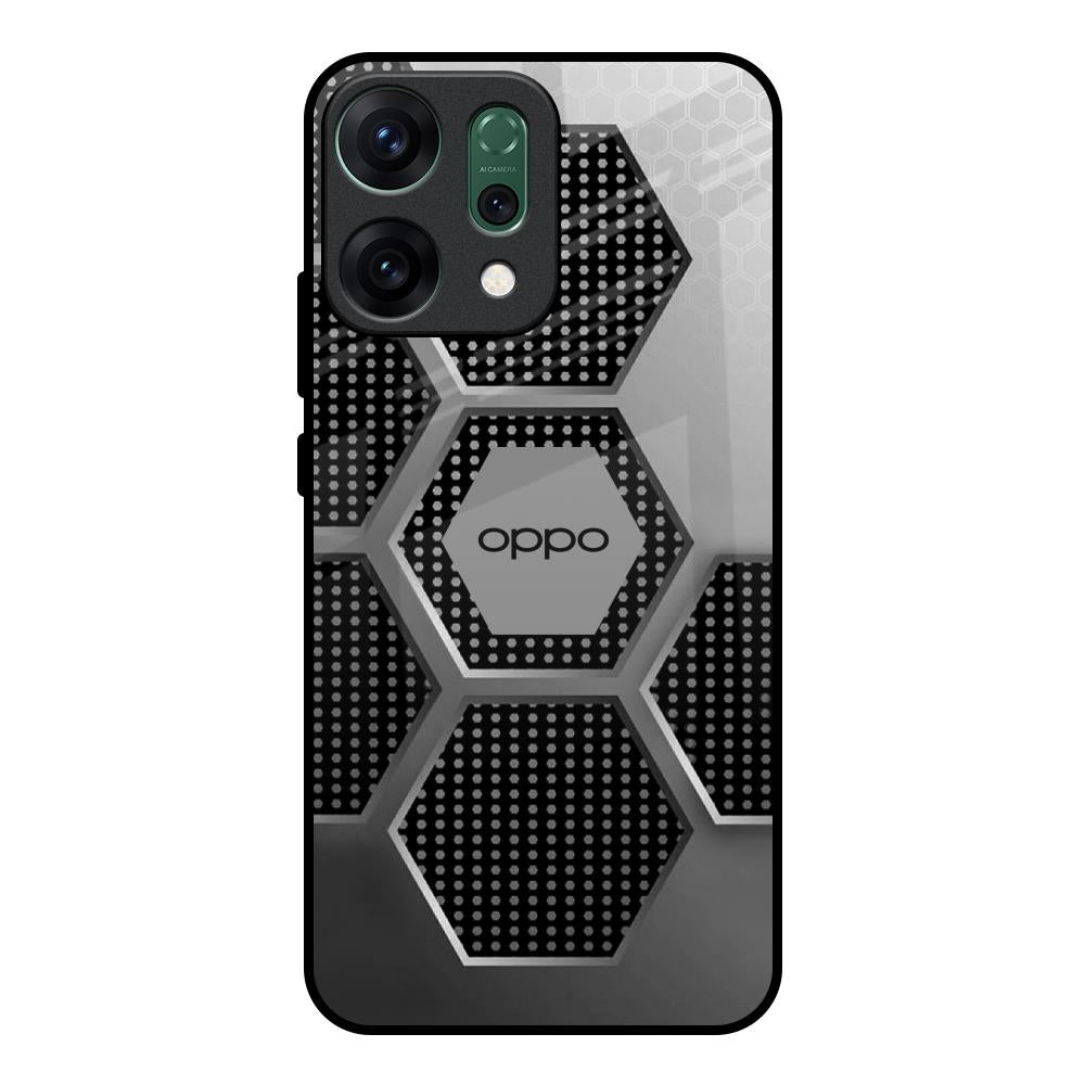 Hexagon Style Oppo Reno14 pro 5G Glass Back Cover Online