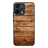 Wooden Planks Oppo Reno14 Pro 5G Glass Back Cover Online