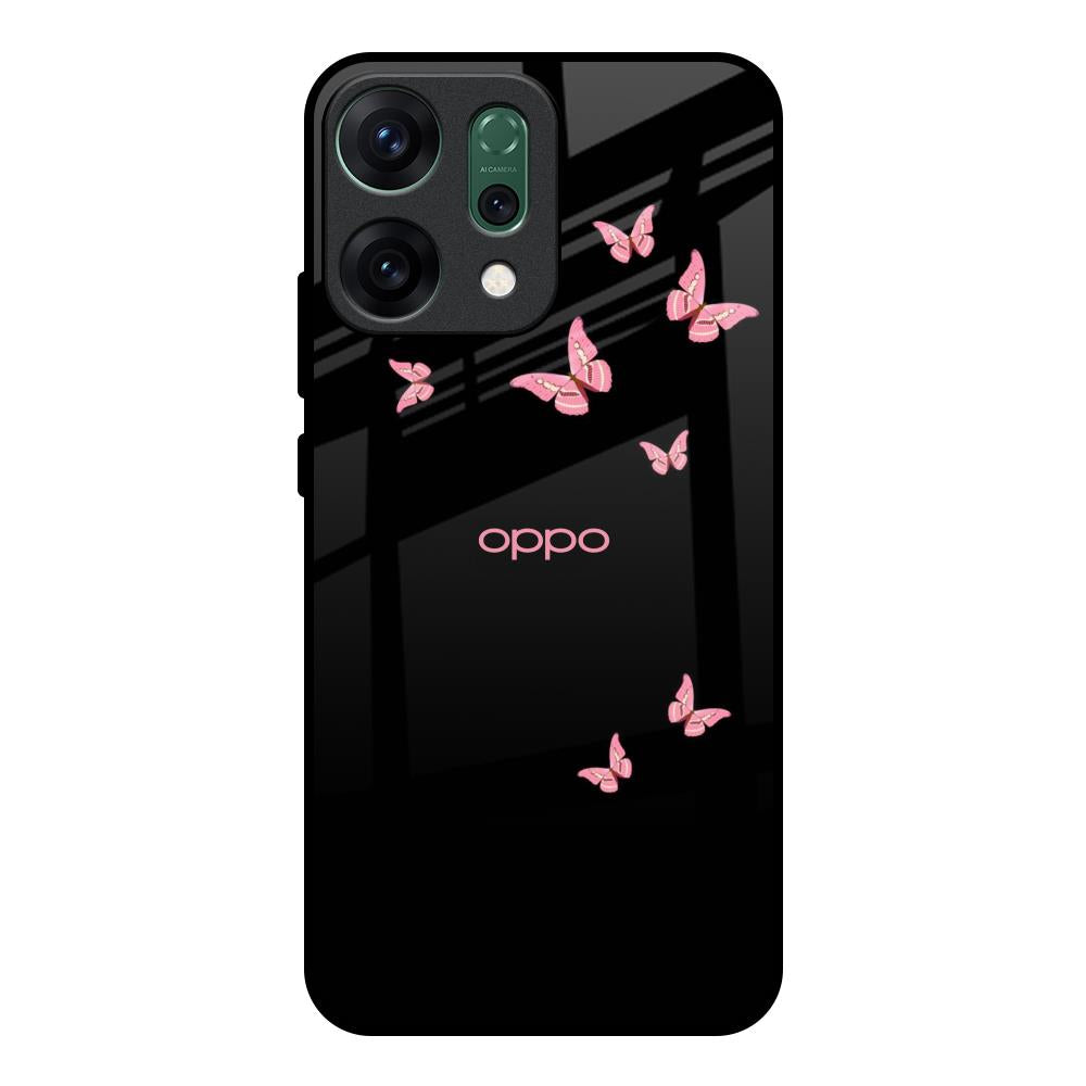 Fly Butterfly Oppo Reno14 pro 5G Glass Back Cover Online