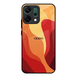 Magma Color Pattern Oppo Reno14 Pro 5G Glass Back Cover Online
