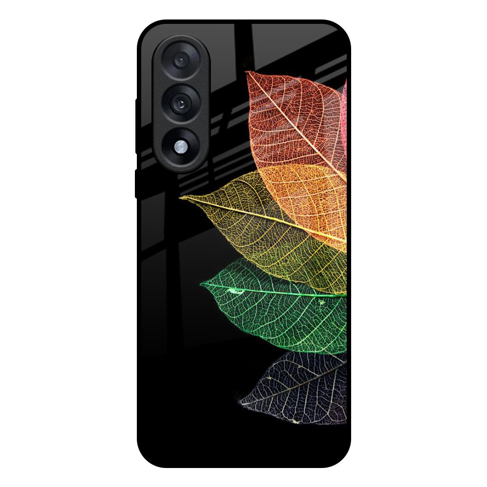 Colorful Leaves OnePlus Nord 5 5G Glass Back Cover Online