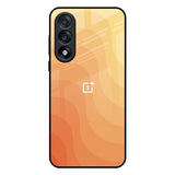 Orange Curve Pattern OnePlus Nord 5 5G Glass Back Cover Online