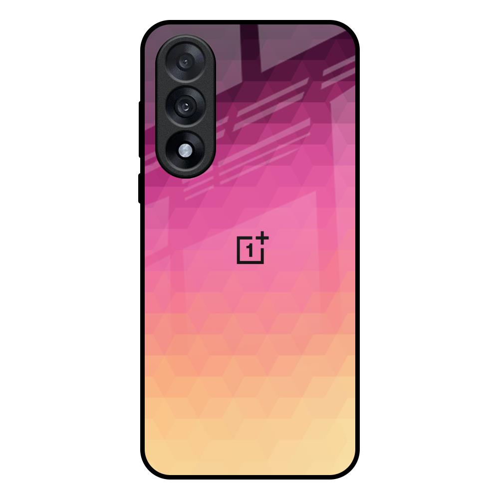 Geometric Pink Diamond OnePlus Nord 5 5G Glass Back Cover Online