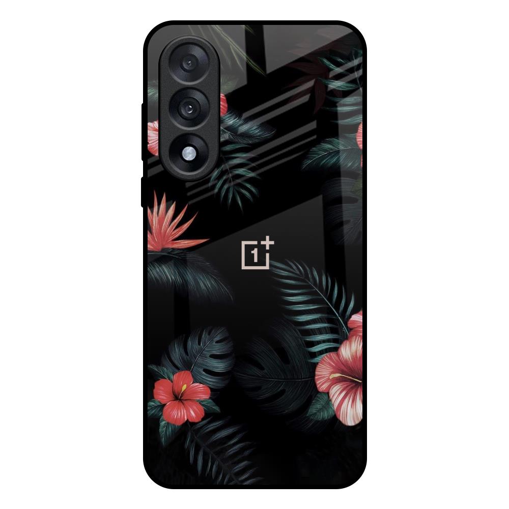Tropical Art Flower OnePlus Nord 5 5G Glass Back Cover Online