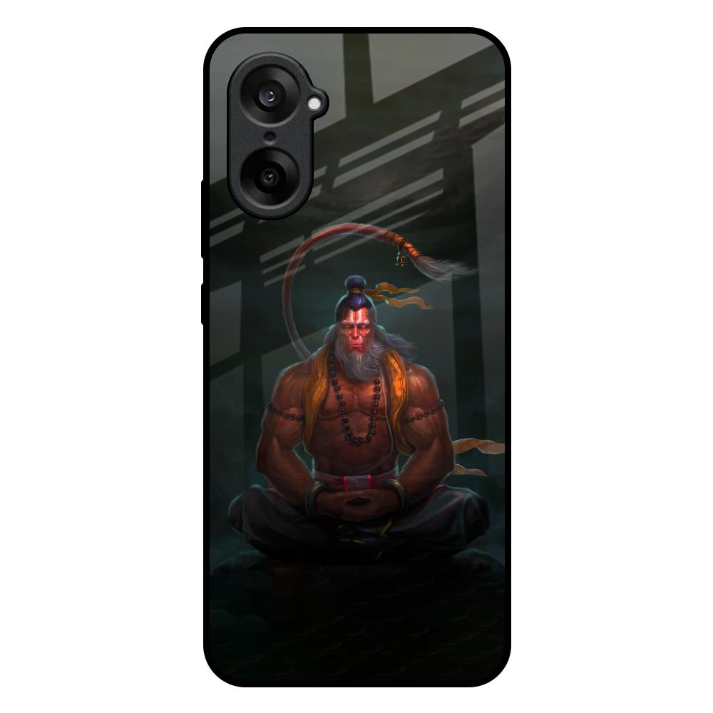 Lord Hanuman Animated OnePlus Nord CE5 5G Glass Back Cover Online