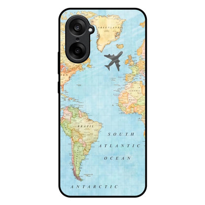 Travel Map OnePlus Nord CE5 5G Glass Back Cover Online