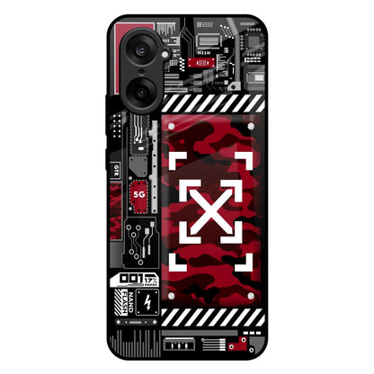 Technology Art OnePlus Nord CE5 5G Glass Back Cover Online