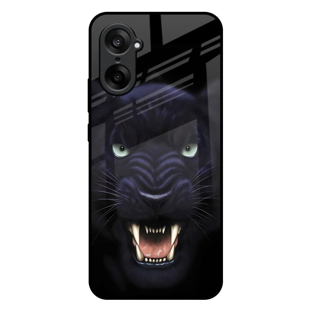 Angry Black Tiger OnePlus Nord CE5 5G Glass Back Cover Online