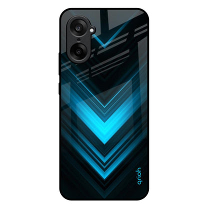 Vertical Blue Arrow OnePlus Nord CE5 5G Glass Back Cover Online