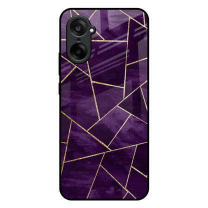Geometric Purple OnePlus Nord CE5 5G Glass Back Cover Online