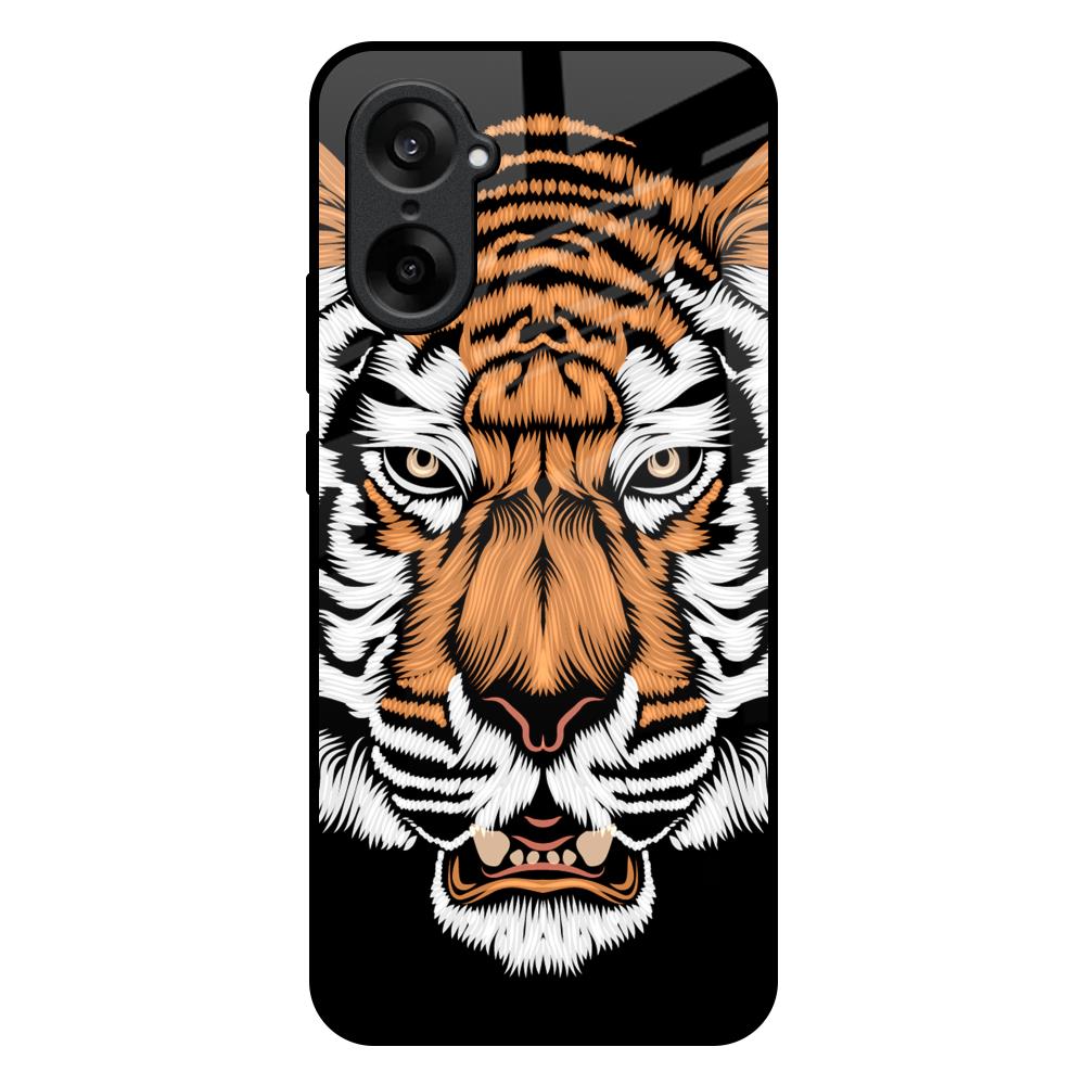 Angry Tiger OnePlus Nord CE5 5G Glass Back Cover Online