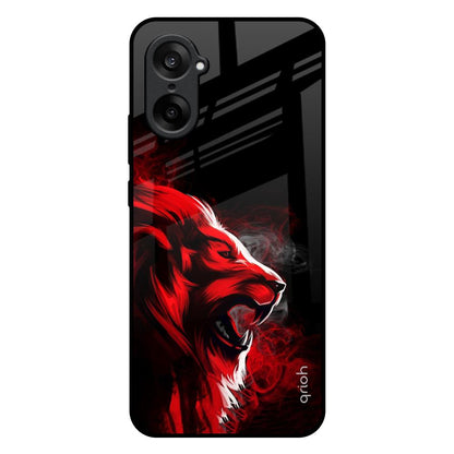 Red Angry Lion OnePlus Nord CE5 5G Glass Back Cover Online