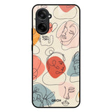 Abstract Faces OnePlus Nord CE5 5G Glass Back Cover Online