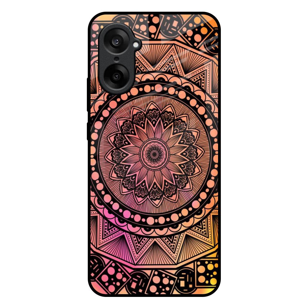 Floral Mandala OnePlus Nord CE5 5G Glass Back Cover Online
