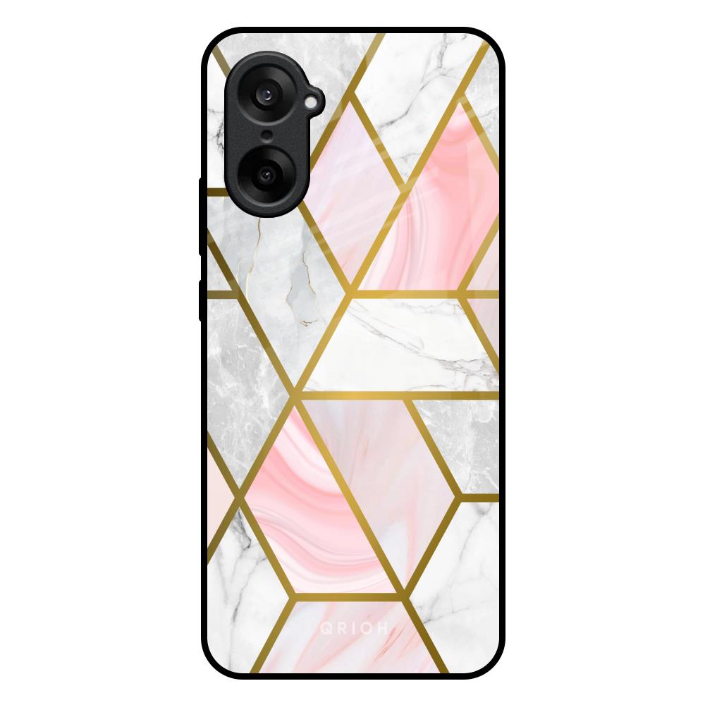Geometrical Marble OnePlus Nord CE5 5G Glass Back Cover Online