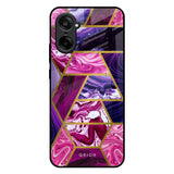 Electroplated Geometric Marble OnePlus Nord CE5 5G Glass Back Cover Online