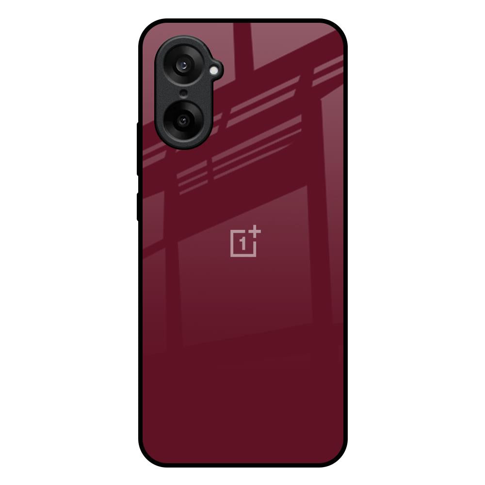 Classic Burgundy OnePlus Nord CE5 5G Glass Back Cover Online