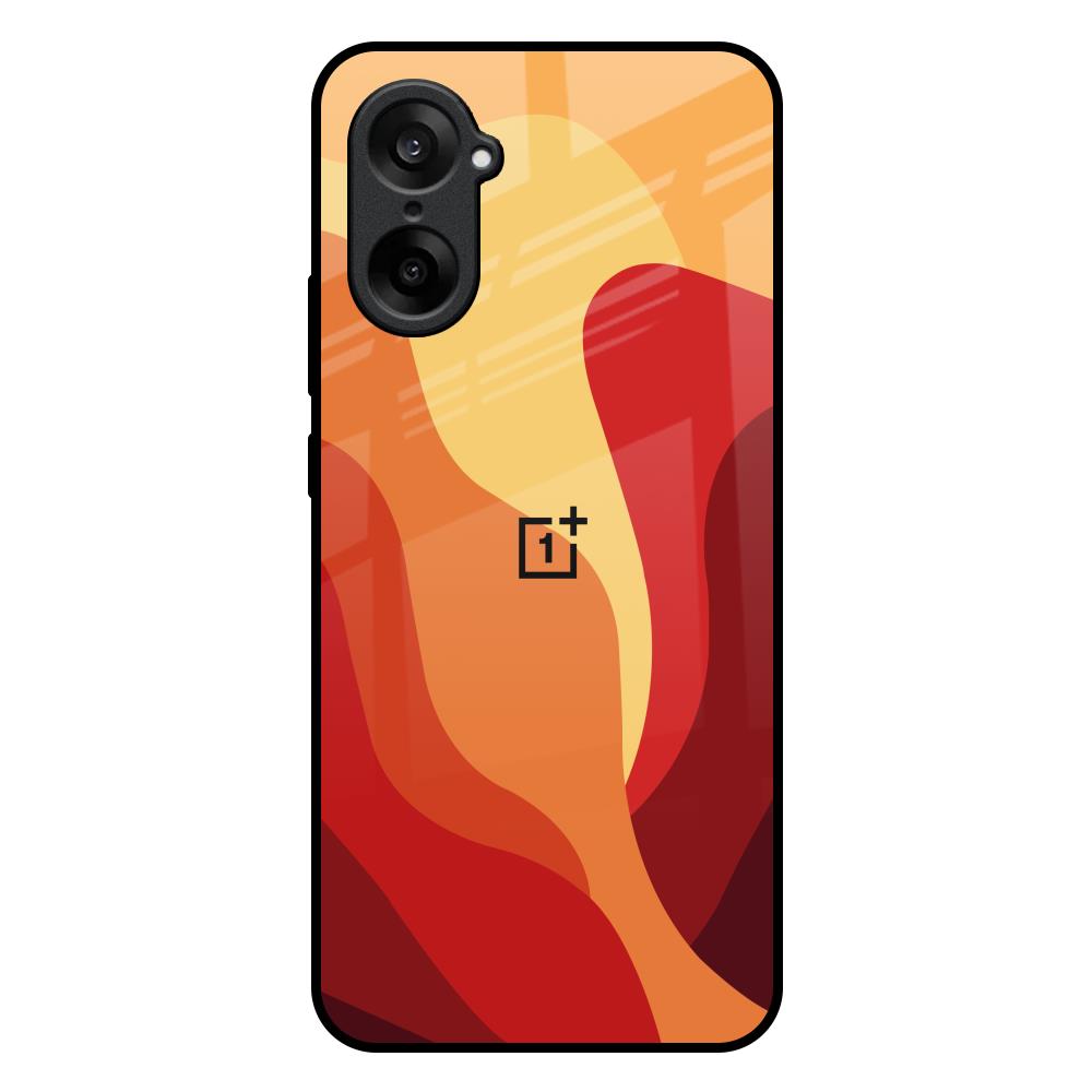 Magma Color Pattern OnePlus Nord CE5 5G Glass Back Cover Online