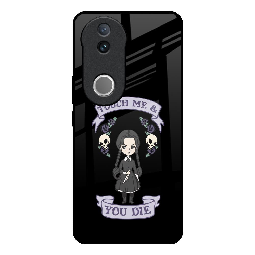 Touch Me & You Die IQOO Z10R 5G Glass Back Cover Online