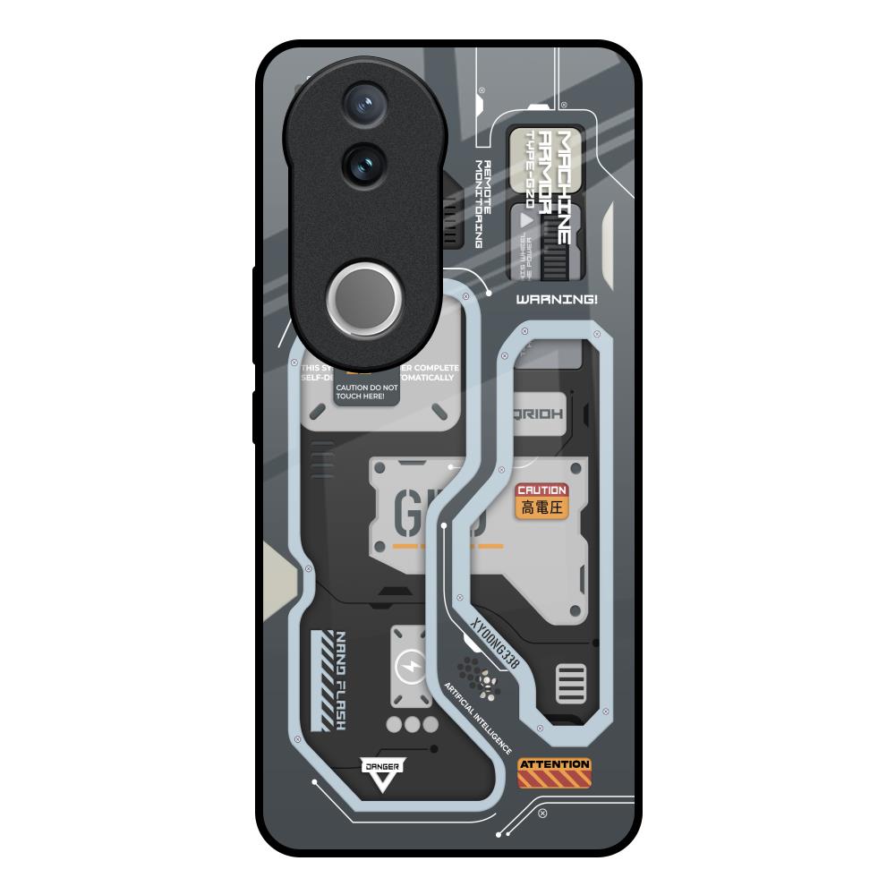 Retro Futuristic IQOO Z10R 5G Glass Back Cover Online