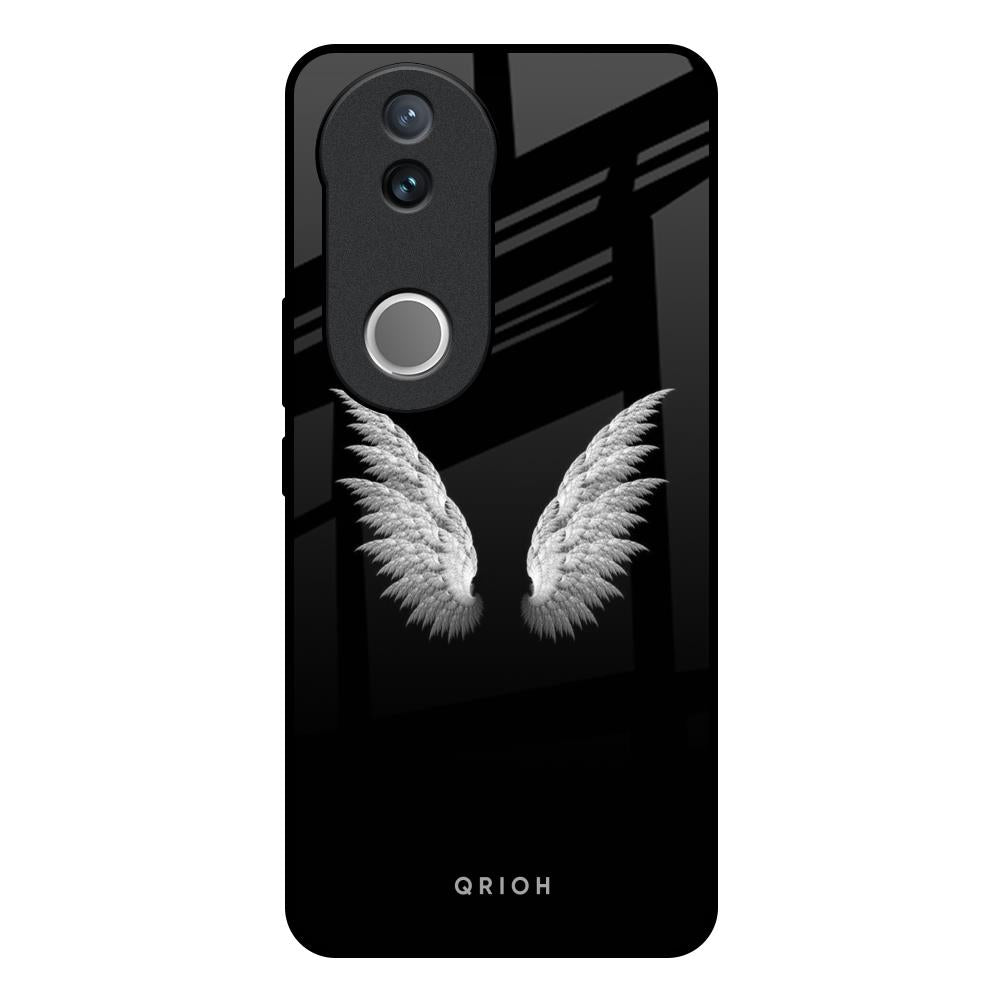 White Angel Wings IQOO Z10R 5G Glass Back Cover Online