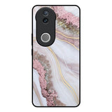 Pink & Gold Gllitter Marble IQOO Z10R 5G Glass Back Cover Online