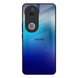Blue Rhombus Pattern IQOO Z10R 5G Glass Back Cover Online