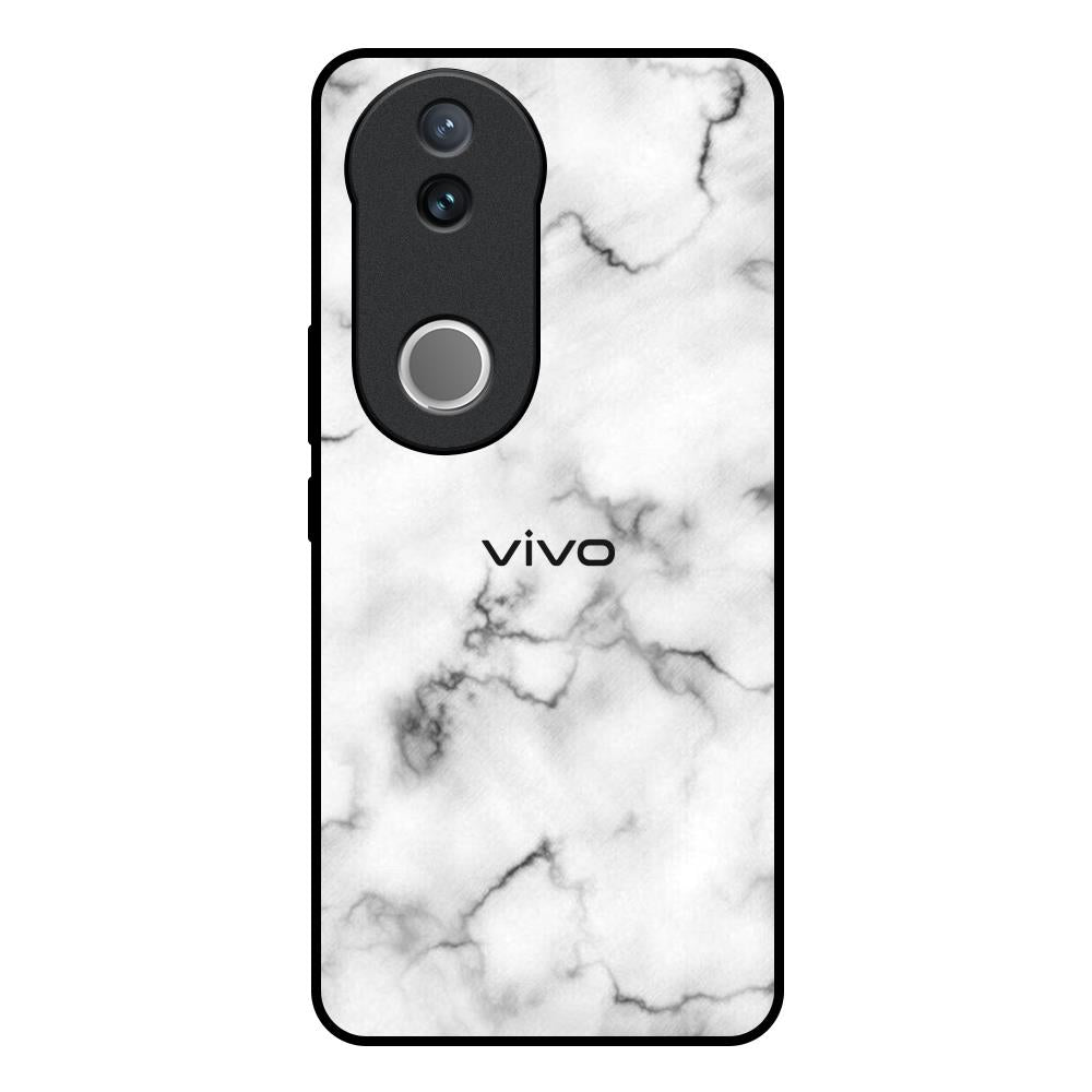 Satin White Marble IQOO Z10R 5G Glass Back Cover Online