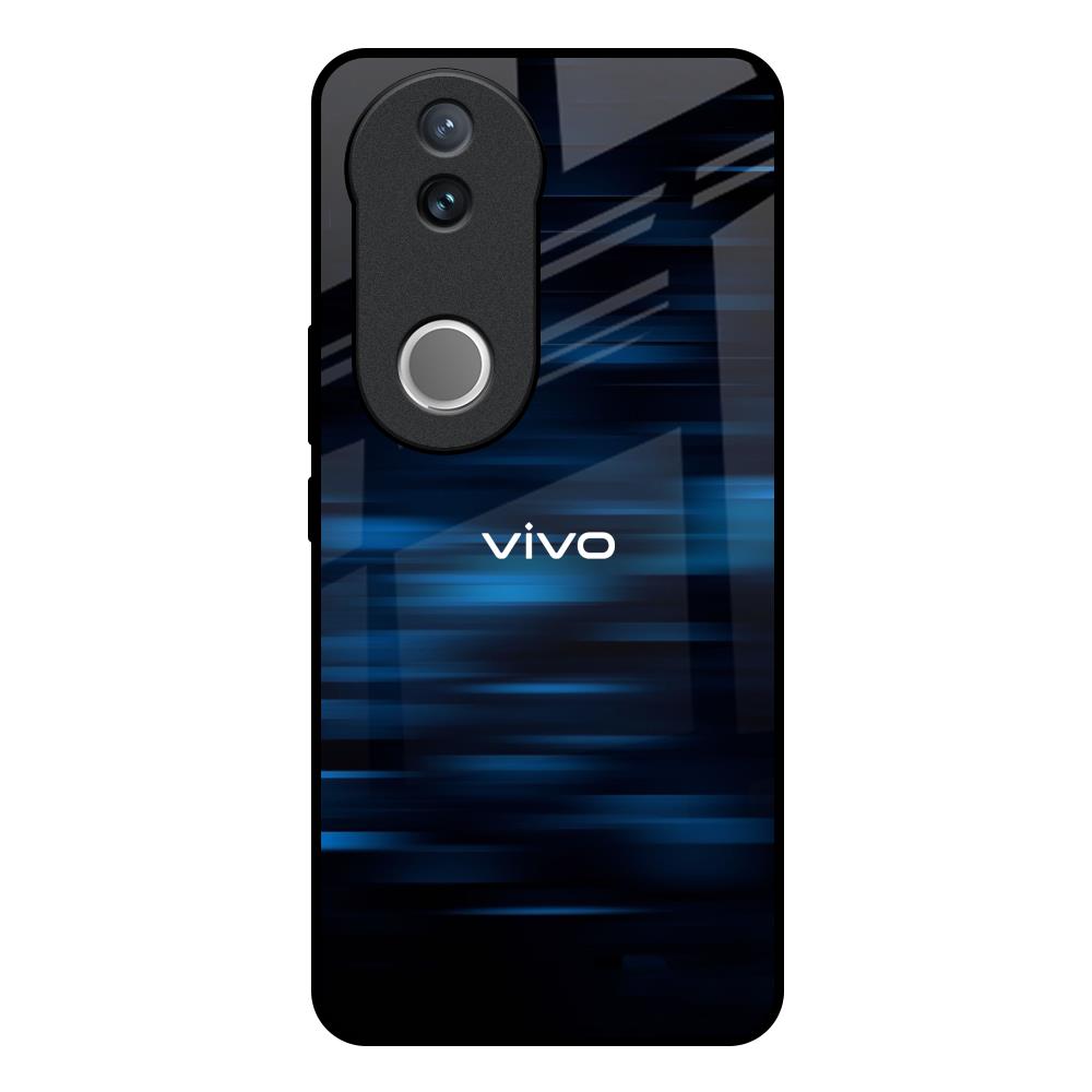 Blue Rough Abstract IQOO Z10R 5G Glass Back Cover Online