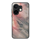 Pink And Grey Marble Vivo X200 FE 5G Glass Back Cover Online