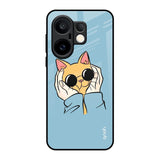 Adorable Cute Kitty Vivo X200 FE 5G Glass Back Cover Online