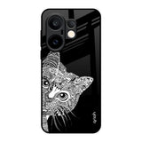 Kitten Mandala Vivo X200 FE 5G Glass Back Cover Online